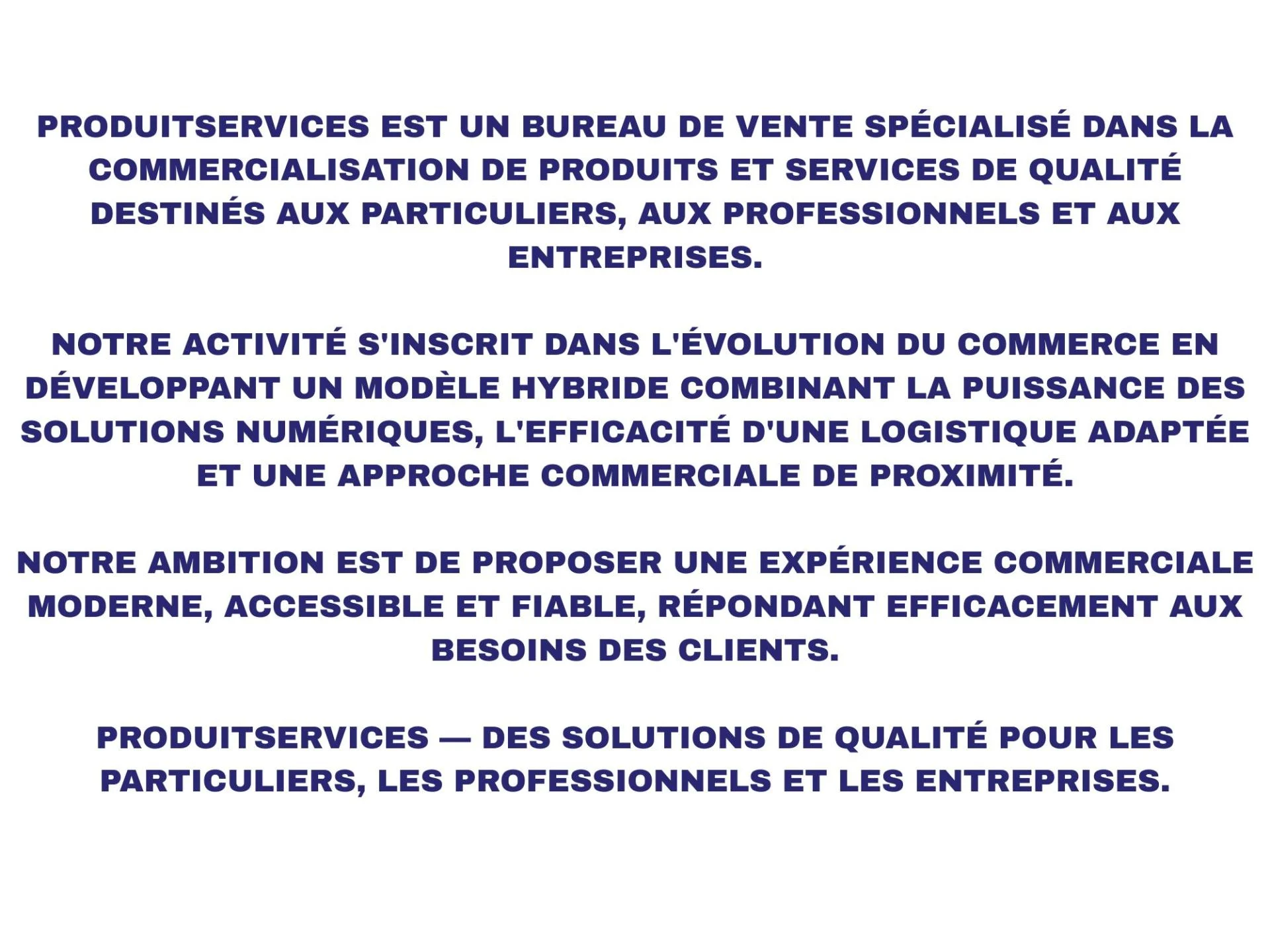 PRODUITSERVICES